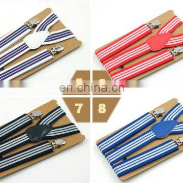 34 colors Yiwu Top high-end Fashion children strong clips straps suspenders