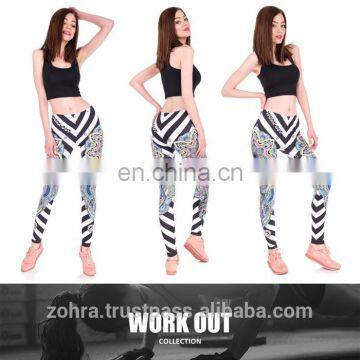 Work out mandala printed tights femme sale jogging brand pattern girls denim custom ladies fabric elastic leggings for women