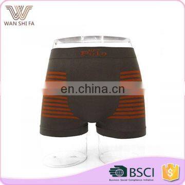 Stripe printing fashionable breathable comfortable close-fitting woven boxer brief