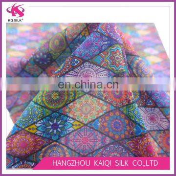 China Supplier Digital Print Silk Fashion Fabric Cotton Silk With Multiple Pattern Silk Blend Cotton Fabric photo-6