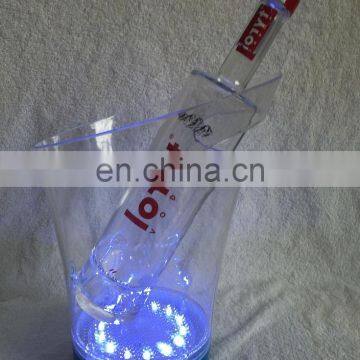 battery operated rechargeable led illuminated ice bucket