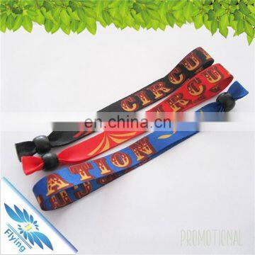 10mm 15mm 20mm cheap custom sublimation printed logo fabric wristbands for music events