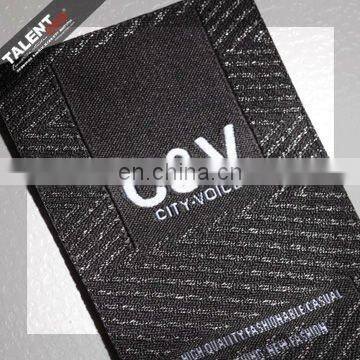 Custom Private Brand Garment Jeans Woven Label With Logo photo-6