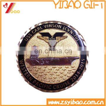 China wholesale copper production gold metal souvenir coin