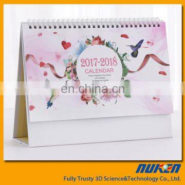 Best sell 3d chocolate custom design PET/PP desktop calendar