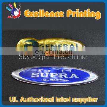 2014 newly high quality kinds of adhesive 3d sticker printing made in ningbo