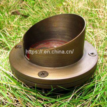 Ground Recessed Brass Light