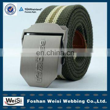 Fashion jacquard polyester canvas belt for jeans