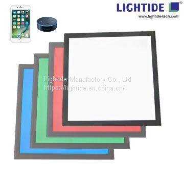 Smart RGBW LED Panel Lights with Alexa Echo Speaker Control, 2'X2', 40W, 100-277VAC, 3 yrs warranty