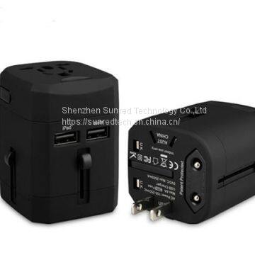 Hot Selling UAE Travel Adapter With 2 USB Universal Adapter All in One Power Adaptor for Medicine Gifts photo-3