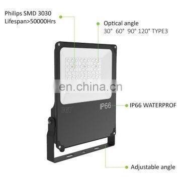 Hotsale Manufacturer Black Slim Stadium Led Module Outdoor Flood Light 100w photo-3