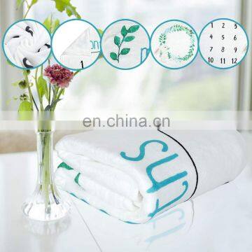 Premium Soft Fleece Monthly Milestone Blanket Personalized Baby Blanket for Newborn Baby Shower Photography Infant Blanket photo-4