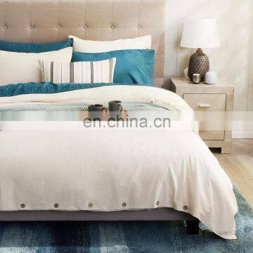 2020 Hot Sale 100% Washed Cotton Queen Soft Duvet Cover Set For Hom Hotel Travel photo-3