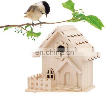 Cheap Rustic Wood Bird House Creative Bird Nest New House and Brid Breeding Box Decoration photo-7
