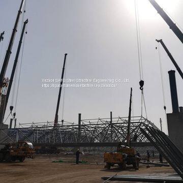 Jiangsu Xu Gang Group New 2# 3# Space Frame Structure Environmental protection Shed Project