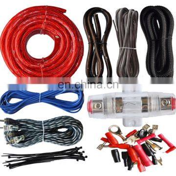 1500w Car Amplifier Wiring Kit Audio Subwoofer AMP RCA Power Cable AGU FUSE Set