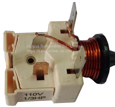 Short Danfoss type white Refrigerator motor starter, compressor starter,  capacitor starter, refrigerator start relay  A-004