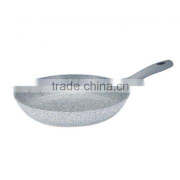 Marble coating forged fry pan