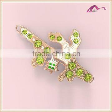 Funny Novelty Designer Crystal Decorative Hair Clips For Bridal Wedding Hair Accessories photo-2