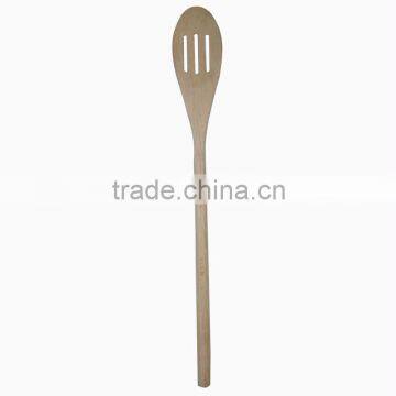 wooden slotted spoon