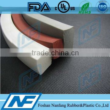 square flat silicone closed cell door gasket