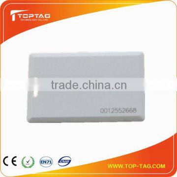 Free sample customized 125KHz RFID Proximity clamshell card, thick id card, student id card 1.8mm