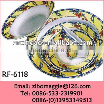 Professional Hot Sale Promotional Porcelain Designer Dinnerware Breakfast Set