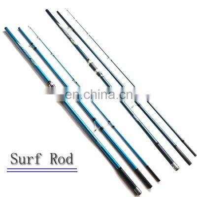 Weihai factory price 4.2M carbon fishing rod blanks Fast action surf casting fishing rod