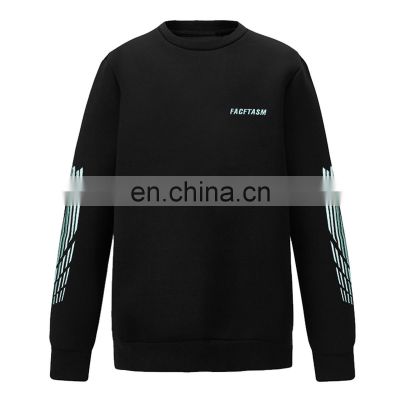 high quality 100% cotton fabric embroidery winter sweatshirt custom clothing for men