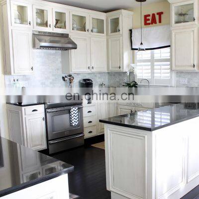 White Shaker Style Door Solid wood Kitchen Cabinet