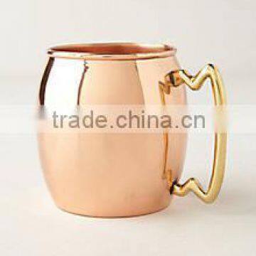 Manufacturer Moscow mule copper mug/Moscow mule copper Mugs /solid copper mug