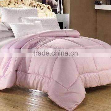 Pink jacquard microfibre filled high density surace fabric woven cloth queen king luxury comforter set