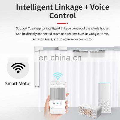 Remote Control System Tuya Curtain Motor Motorized Window Opener Rail Curtain Tracks Curtain Poles, Tracks & Accessories Metal photo-3