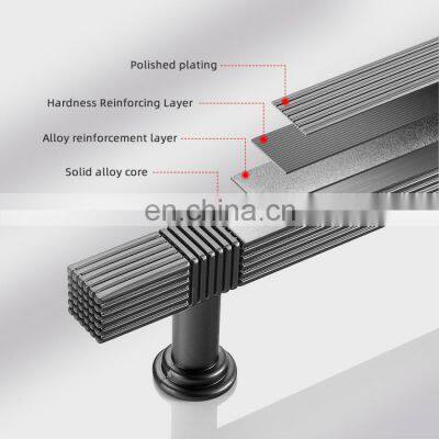 Solid Furniture Modern Cabinet Cupboard Handle Knob Gold Handles Metal Kitchen Cabinet Handle photo-3