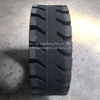 Supply 10-16.5 industrial forklift solid tires with rims 12-16.5
