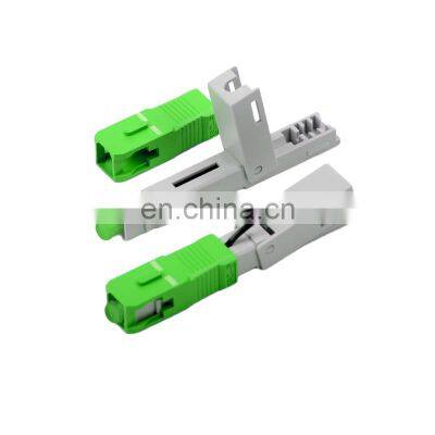 Repeated Use SC APC quick FTTH drop cable fiber optic fast connector