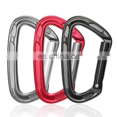 JRSGS Factory Heavy Duty 23KN Snap Hook D Shape 7075 Aluminum Carabiner Clip for Climbing S7118/7101