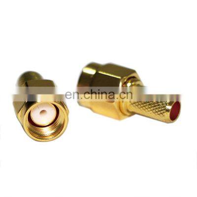 Antenna Rf Coaxial Connector Sma Male Straight Connector For Rg174 Rg316