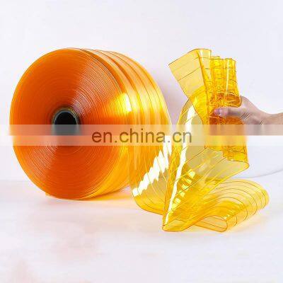 Bule Transparent PVC Curtain/ Soft PVC Curtain Strip Roll