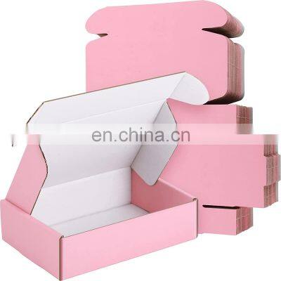 Custom Logo Corrugated Clothing Lady Handbag Underwear Shoes Apparel Socks Gift Shipping Mailer Paper Boxes photo-3