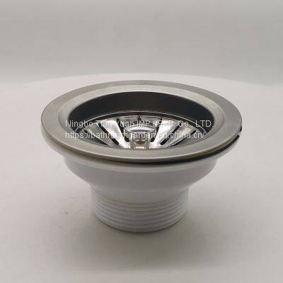 H005 Kitchen Sink Fitting Accessories Stainless Steel Head Brass Fitting Spring Ball photo-5