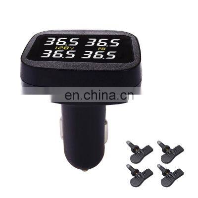 Promata sensitive digital cigarette plugl tire pressure gauge with display for all car