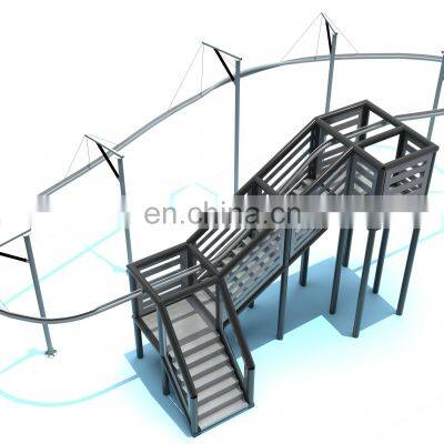 Adventure Rollglider Indoor Roller Coaster Zip Line  For Amusement Park