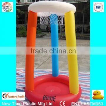 advertising pvc inflatable baseketball post