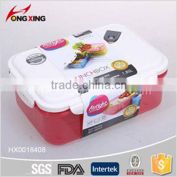 Food Plastic Lunch Box For Adult Bento Box Microwavable Lunch Box