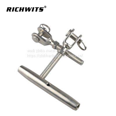 304/316 Stainless Steel European Type Closed Body Turnbuckle(jaw&jaw) photo-3