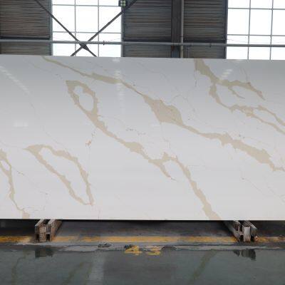 Code：7241，Calacatta artificial stone quartz slab kitchen countertops