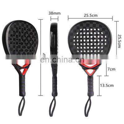 Hot Sale Custom Professional 3k 12K 18k Carbon Fiber padel tennis rackets padel rackets