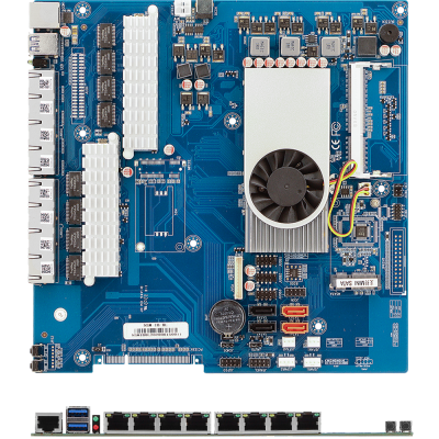Rack Mount 1U Network Computer Intel 1037U DDR3 1600 4 SATA3.0 8xRJ45 GbE LAN PfSense Router Cybersecurity Hardware photo-2