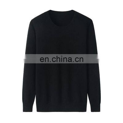 Women's O-Neck Sweater Factory Direct Sale Plain Knitting Cashmere Sweater